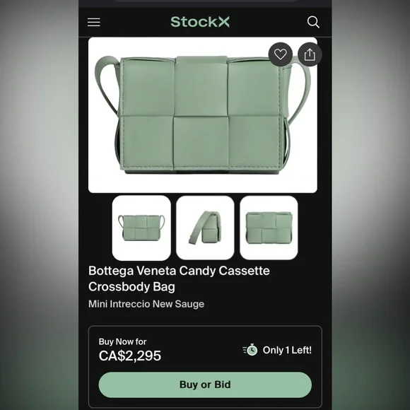 Bottega Veneta Candy Cassette | New Sauge | NWOT - Picture 17 of 17